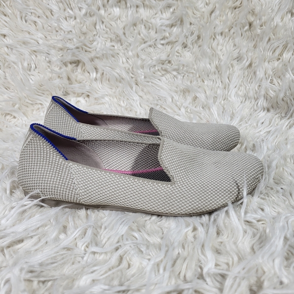 Rothy's Cream and Blue Women's Loafers - Picture 3 of 9